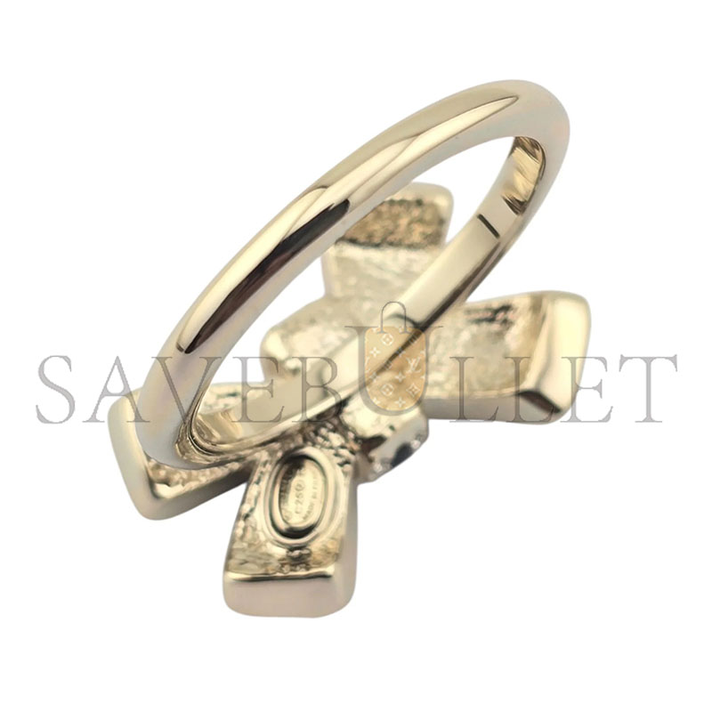 Ch**el cc bow gold black ring abg411